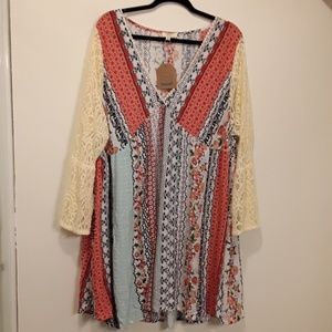 Kori Skirts - Kori America Shirt Lace Pretty 2XL Colorful Kori Skirts - Kori America Shirt Lace Pretty 2XL Colorful